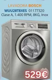 Oferta de Bosch - Lavadora WUU28T8XES por 529€ en Master Cadena