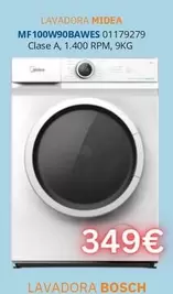 Oferta de Midea - Lavadora Mf100w90bawes por 349€ en Master Cadena