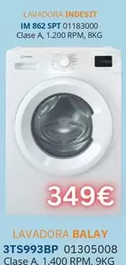 Oferta de Indesit - Lavadora 3TS993BP por 349€ en Master Cadena