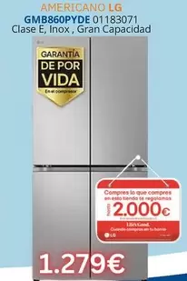 Oferta de LG - Americano GMB860PYDE  por 1279€ en Master Cadena