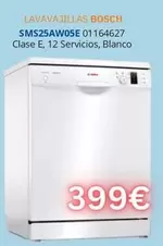 Oferta de Bosch - Lavavajillas SMS25AW05E por 399€ en Master Cadena