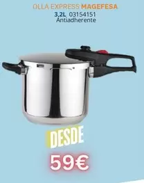 Oferta de Magefesa - Olla Express 3.2L por 59€ en Master Cadena
