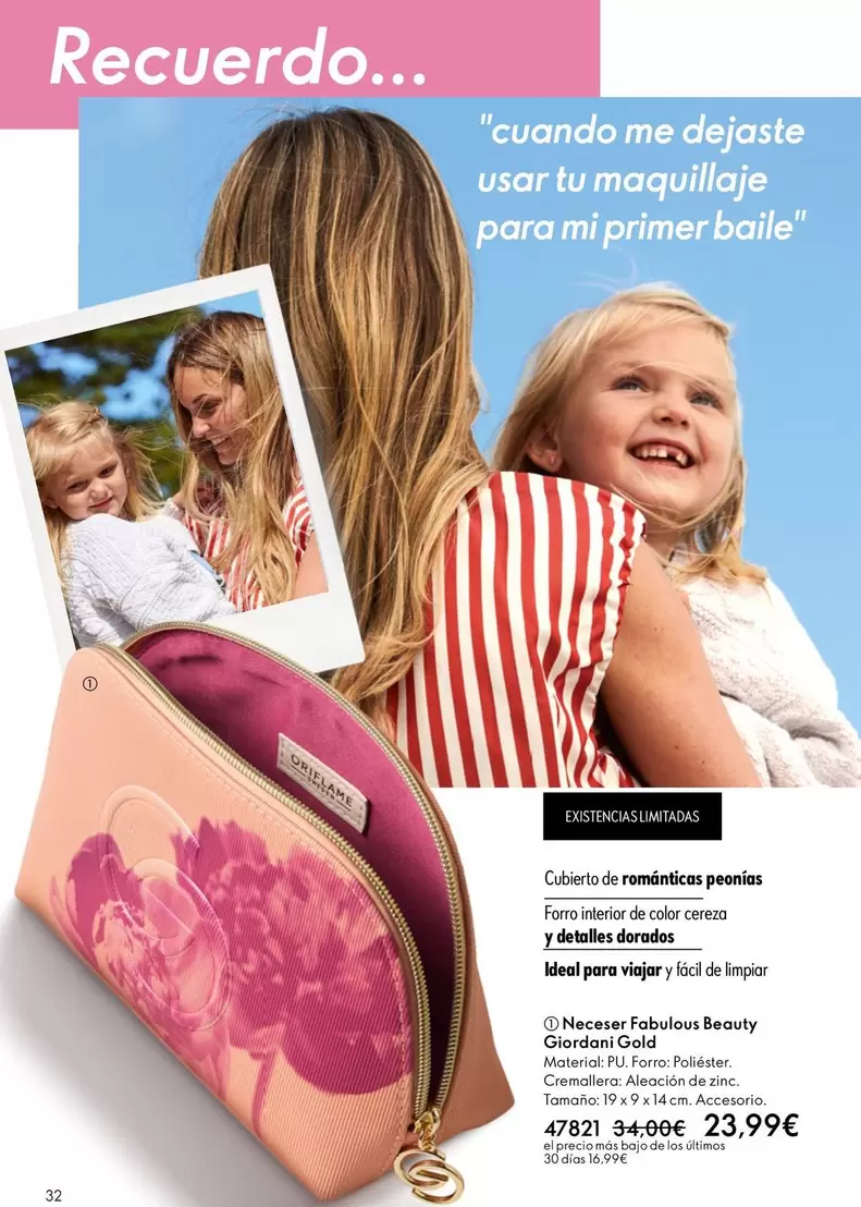 Oferta de Giordani Gold - Neceser Fabulous Beauty por 23,99€ en Oriflame
