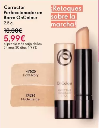 Oferta de Corrector Perfectionador En Barra Oncolour por 5,99€ en Oriflame