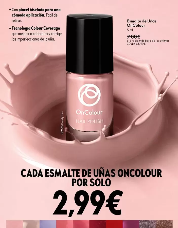 Oferta de Solo - Cada Esmalte De Unas Oncolour Por por 2,99€ en Oriflame