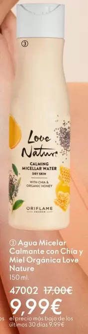 Oferta de Nature - Agua Micelar por 9,99€ en Oriflame