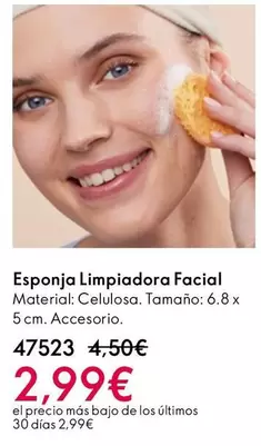Oferta de Esponja Limpiadora Facial por 2,99€ en Oriflame