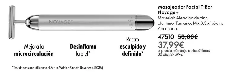 Oferta de Novage - Matajeador Facial T-bar por 37,99€ en Oriflame