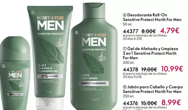 Oferta de Protect - Men Sensitive  Daily Health And Body Wash Sensitive  Vitality Flavour por 4,79€ en Oriflame