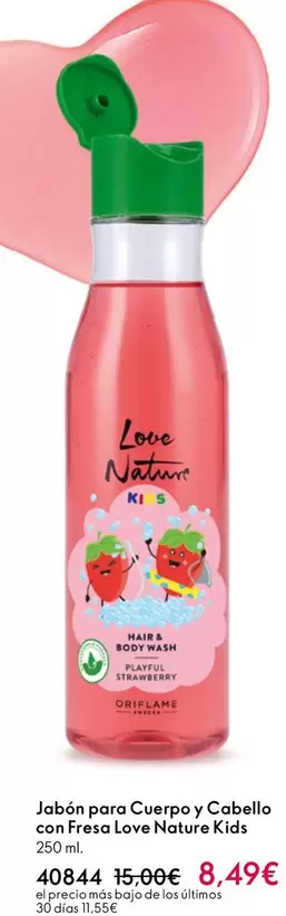 Oferta de Nestlé - Jabón Para Cuerpo Y Cabello Con Fresa Lown Nature por 8,49€ en Oriflame