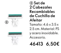 Oferta de Set De 2 Cabezales Recambiables De Cuchilla De Afeitar por 6,5€ en Oriflame