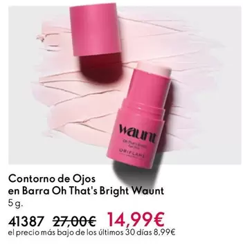 Oferta de Oriflame - Contorno De Ojos En Barra Oh That's Bright por 14,99€ en Oriflame
