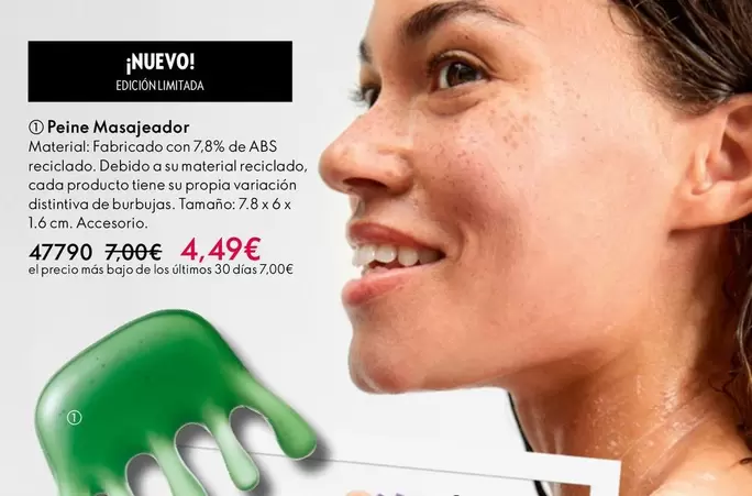 Oferta de ABS - Peine Masajeador por 4,49€ en Oriflame