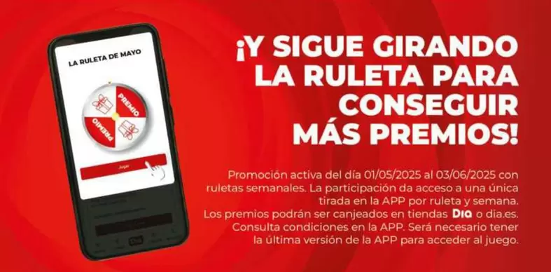 Oferta de RULETA en Dia