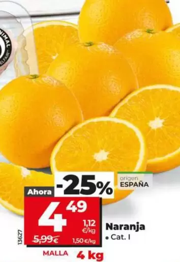 Oferta de Naranja  por 4,49€ en Dia