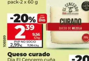 Oferta de Dia El Cencerro - Queso Curado por 2,39€ en Dia