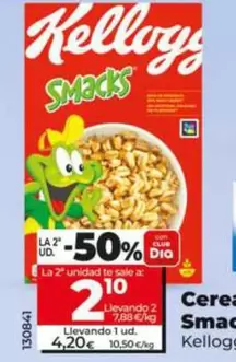 Oferta de Kellogg's - Cereales Smacks por 4,2€ en Dia