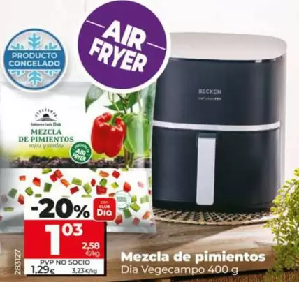 Oferta de Dia Vegecampo - Mezcla De Pimientos Dia Vegecampo 400 G por 1,03€ en Dia