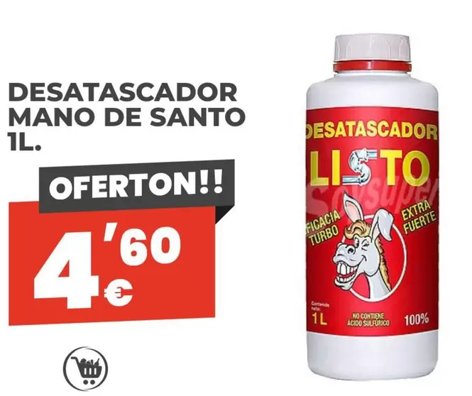 Oferta de Mano De Santo - Desatascador  por 4,6€ en Díaz Cadenas