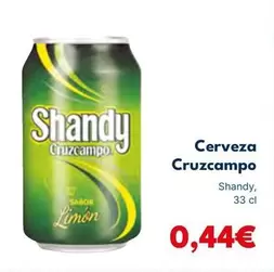Oferta de Shandy - Cerveza Cruzampo por 0,44€ en Cash Unide
