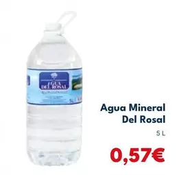 Oferta de Del Rosal - Agua Mineral por 0,57€ en Cash Unide