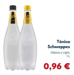 Oferta de Schweppes - Tonica por 0,96€ en Cash Unide
