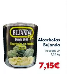 Oferta de Bujanda - Alcachofas por 7,15€ en Cash Unide