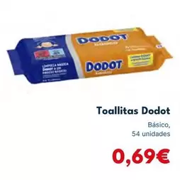 Oferta de Dodot - Toallitas por 0,69€ en Cash Unide