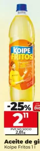 Oferta de Koipe - Aceite De Girasol Fritos  por 2,11€ en Dia