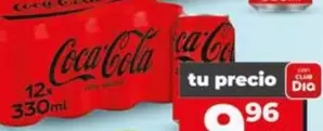 Oferta de Coca-Cola - Zero Pack-12 Latas X 33 Cl por 0,96€ en Dia
