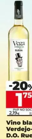 Oferta de Vega Del Barón - Vino Blanco Verdejo Viura D.O. Rueda por 1,75€ en Dia