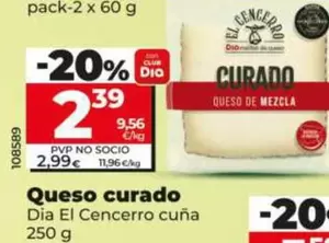 Oferta de Dia El Cencerro - Queso Curado  por 2,39€ en Dia