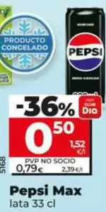 Oferta de Pepsi - Max  por 0,5€ en Dia