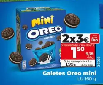 Oferta de Lu - Galletas Oreo Mini por 1,99€ en Dia