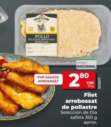 Oferta de Seleccion De Dia - Filete Empanado De Pollo  por 2,8€ en Dia