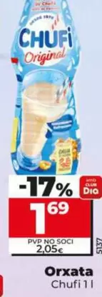 Oferta de Chufi - Horchata por 1,69€ en Dia