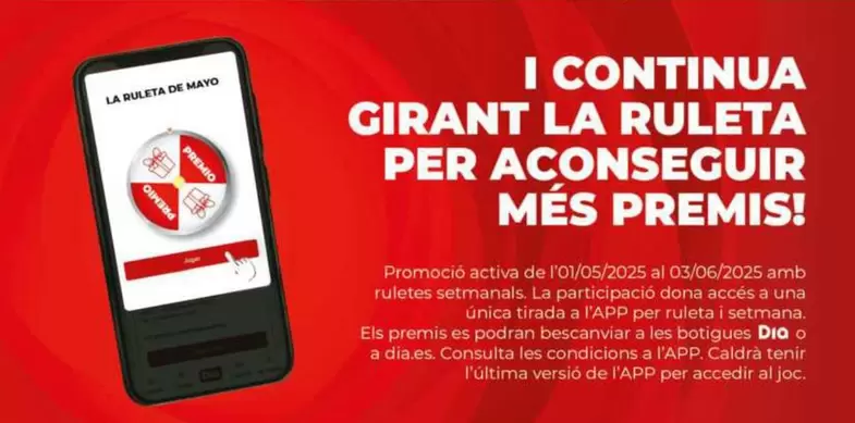 Oferta de RULETA en Dia