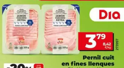 Oferta de Dia Nuestra Alacena - Jamón Cocido En Finas Lonchas  por 3,79€ en Dia