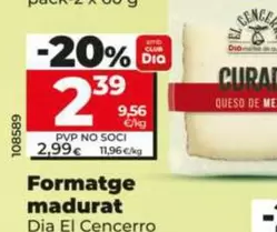 Oferta de Dia El Cencerro - Queso Curado  por 2,39€ en Dia