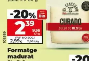 Oferta de Dia El Cencerro - Queso Curado por 2,39€ en Dia