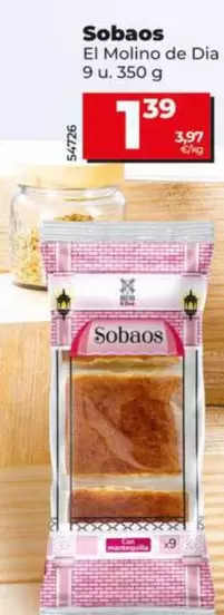 Oferta de El Molino De Dia - Sobaos  por 1,39€ en Dia