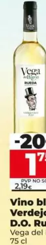 Oferta de Vega Del Barón - Vino Blanco Verdejo-Viura D.O. Rueda  por 1,75€ en Dia