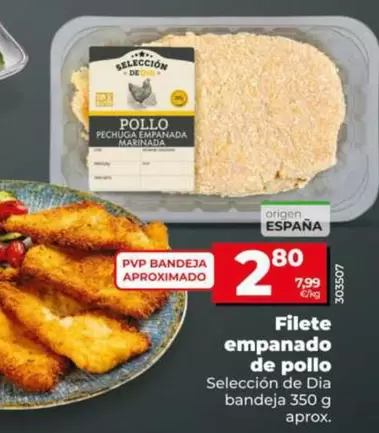 Oferta de Seleccion De Dia - Filete Empanado De Pollo  por 2,8€ en Dia