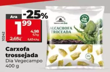 Oferta de Dia Vegecampo - Alcachofa Troceada por 1,99€ en Dia