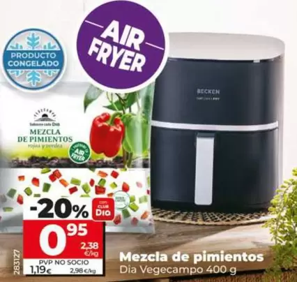 Oferta de Dia Vegecampo - Mezcla De Pimientos  por 0,95€ en Dia