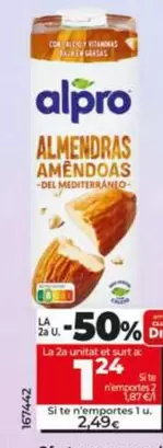 Oferta de Alpro - Bebida De Almendras  por 2,49€ en Dia