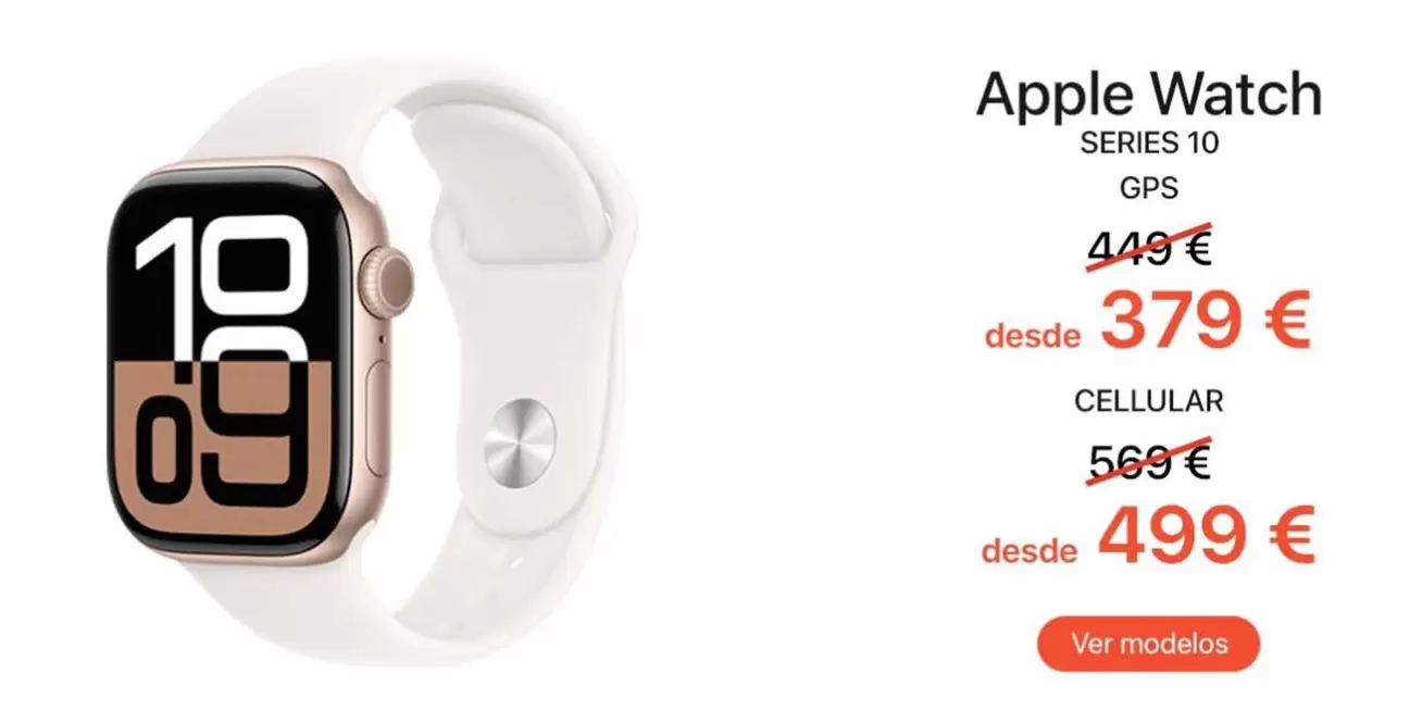 Oferta de Apple - Watch Series 10 por 379€ en K-tuin