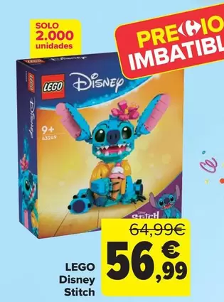 Oferta de Disney - Lego  Stitch por 56,99€ en Carrefour