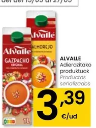 Oferta de Alvalle - Productos Señalizados por 3,39€ en Eroski
