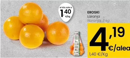 Oferta de Eroski - Naranja por 4,19€ en Eroski